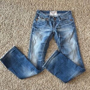 Big Star Women's Blue Faded Boot Cut Jeans